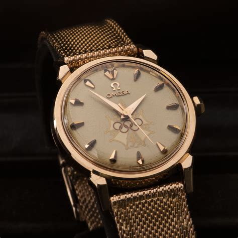 1956 omega 14k gold olympic watch melbourne|1956 Omega Seamaster 2850S.C Melbourne Olympics.